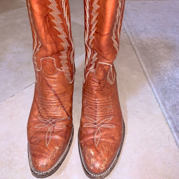 Larry Mahan Women's Vintage Authentic and Rare Cowboy Western Boots Sz 5.5 - Picture 5 of 13